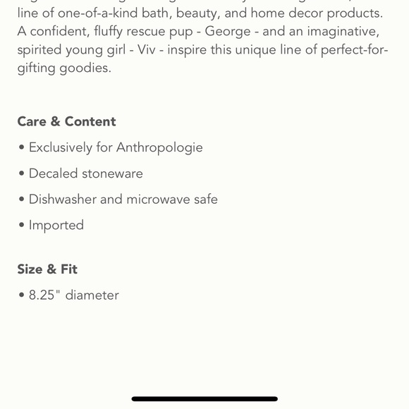 Anthropologie George & Viv Dear Santa Plate NWT - Picture 5 of 5